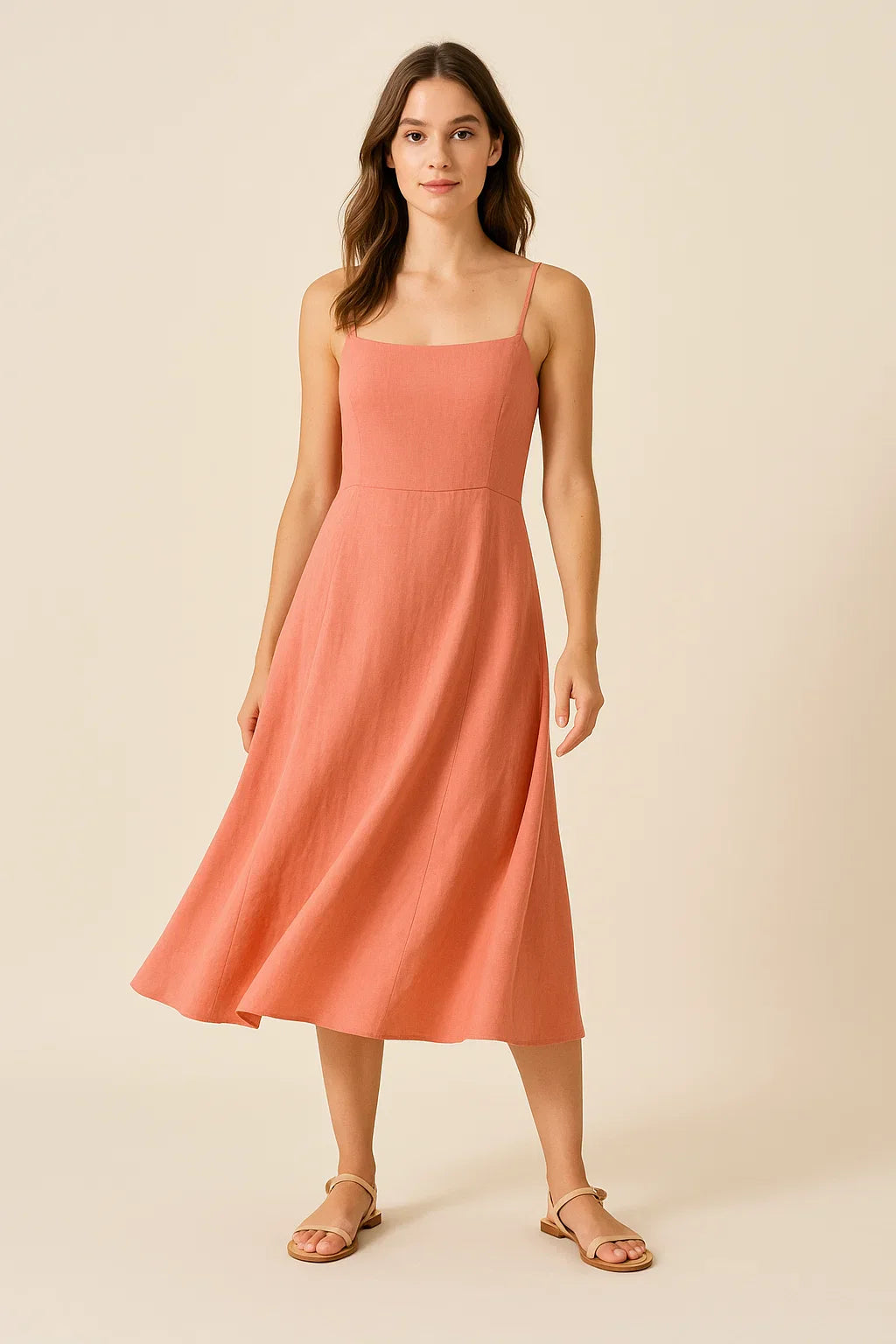 Aya - Midi Dress Made of Linen